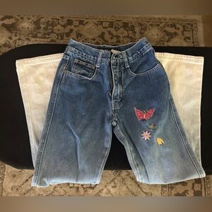 Kids Denim Jeans with Embroidered Accents